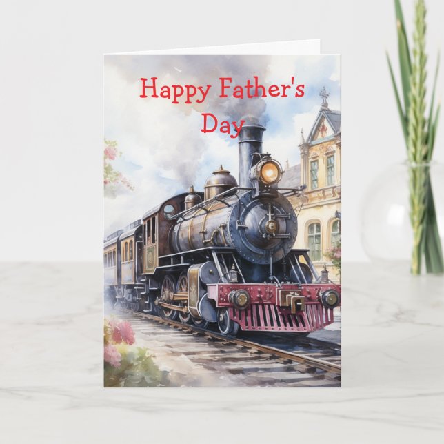 Scenic Landscape a Victorian Train Card (Front)