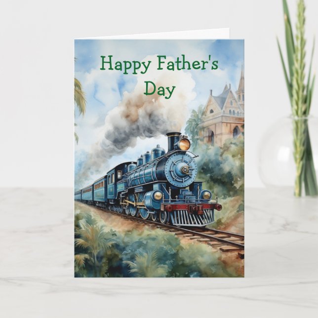 Scenic Landscape a Victorian Train Card (Front)