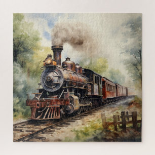 Scenic Landscape a Victorian Train Jigsaw Puzzle