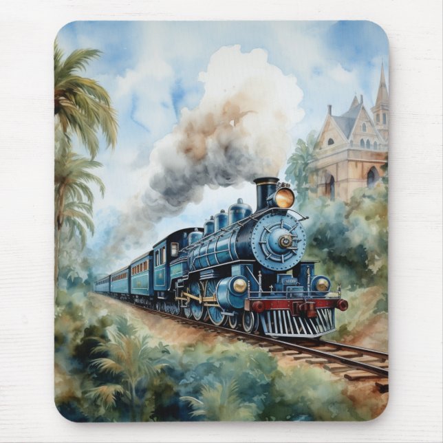 Scenic Landscape a Victorian Train Mouse Mat (Front)