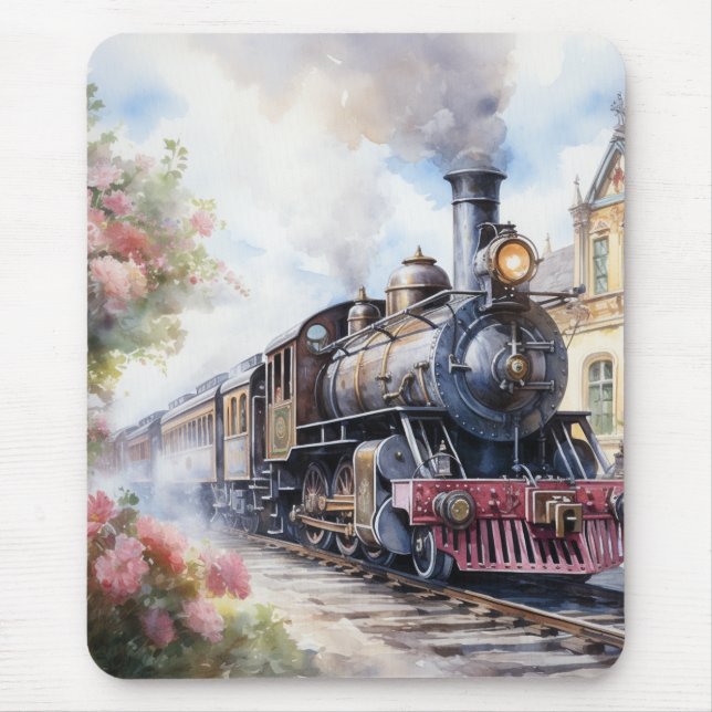 Scenic Landscape a Victorian Train Mouse Mat (Front)
