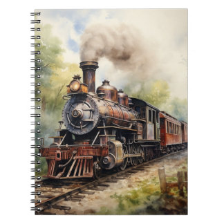 Scenic Landscape a Victorian Train Notebook