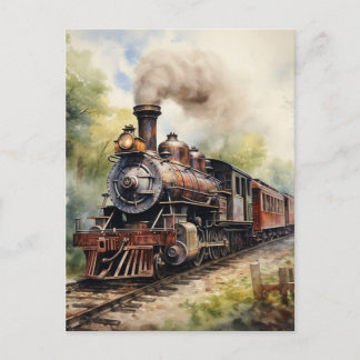 Scenic Landscape a Victorian Train Postcard