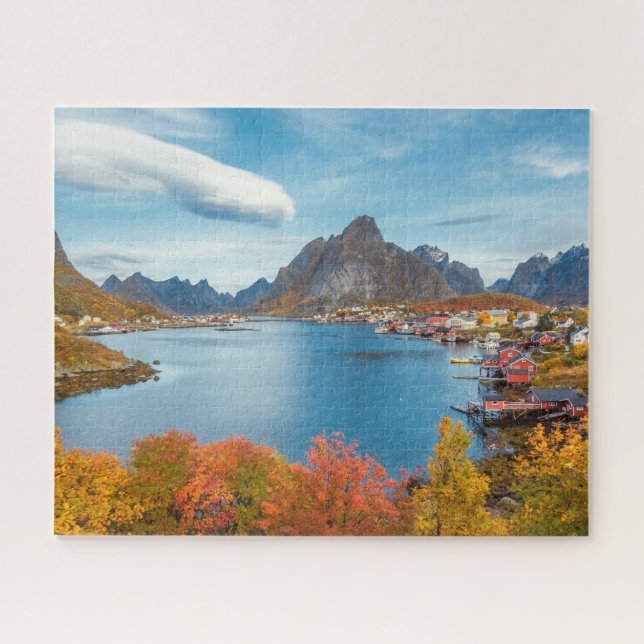 Scenic Landscape of Lofoten Nordland Norway Jigsaw Puzzle (Horizontal)