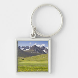 Scenic landscape of Svarfadardalur valley Key Ring