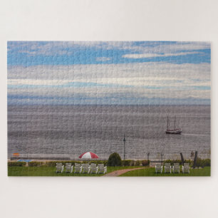 Scenic Landscape of Tadoussac bay, Quebec, Canada Jigsaw Puzzle