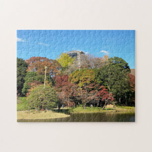 Scenic Landscape with Autumn Color Jigsaw Puzzle
