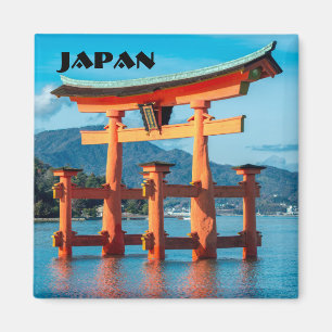 Scenic Landscape with Japanese Torii Gate Magnet