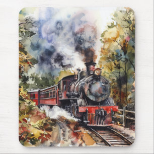 Scenic Landscape with Train Mouse Mat
