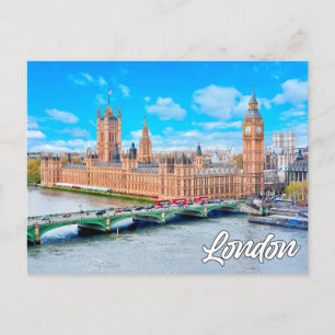 Scenic London, England   Big Ben Postcard