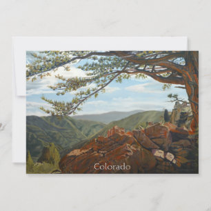Scenic Lookout Mountain Pastoral Landscape Vista Card