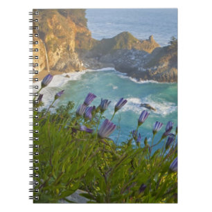 Scenic McWay Falls tumbles into the beach and Notebook
