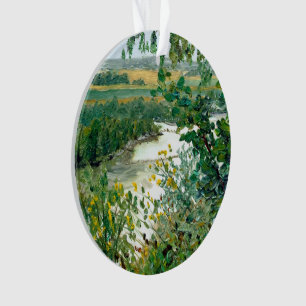 Scenic Mississippi River View From the Bluff Ornament