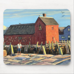Scenic Motif #1 Rockport Fishing Shack Mouse Mat