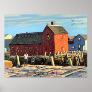 Scenic Motif #1 Rockport Fishing Shack Poster