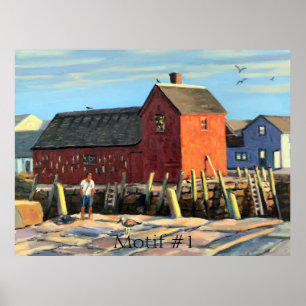 Scenic Motif #1 Rockport Fishing Shack Poster