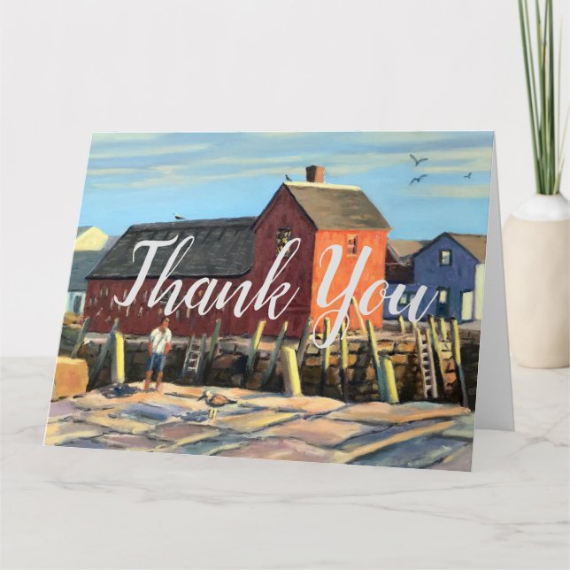 Scenic Motif #1 Rockport Fishing Shack Thank You C (Front)