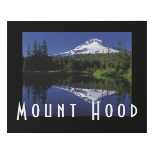 Scenic Mount Hood Faux Canvas Print