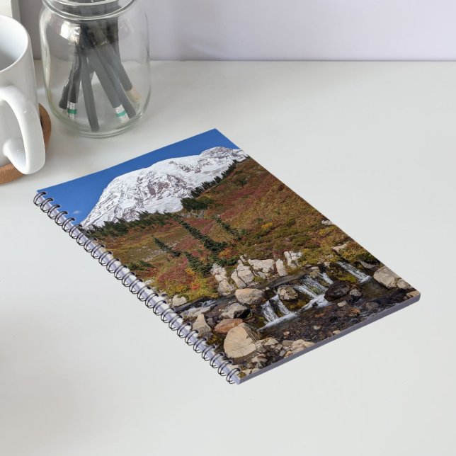 Scenic Mount Rainier and Edith Creek Landscape Notebook (In Situ)