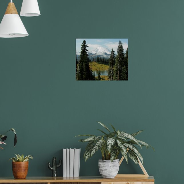 Scenic Mount Rainier Landscape Poster (Living Room 1)
