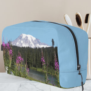 Scenic Mount Rainier Wildflowers Landscape Dopp Kit