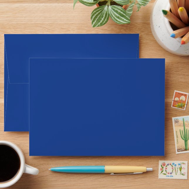 Scenic Mountain and Lake Wedding  Envelope (Desk)
