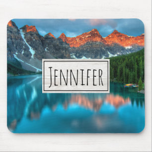 Scenic Mountain & Lake Landscape Photograph Mouse Mat