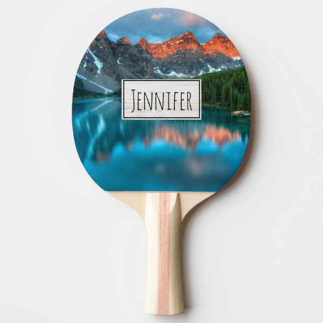 Scenic Mountain & Lake Landscape Photograph Ping Pong Paddle (Front)