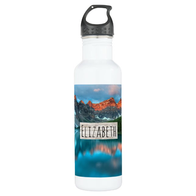 Scenic Mountain Landscape Photograph 710 Ml Water Bottle (Front)