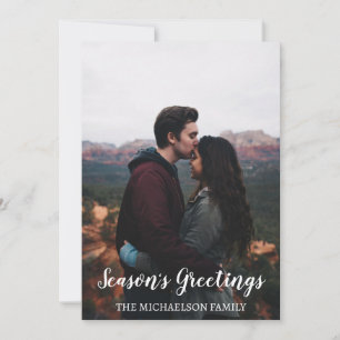 Scenic Mountain Season's Greetings Christmas Holiday Card