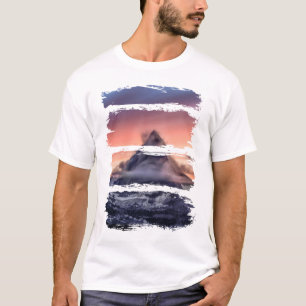 Scenic Mountain Sky Scenery Pretty Nature Modern T-Shirt