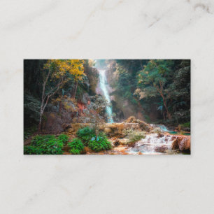 Scenic Nature Fantasy Waterfall Business Card