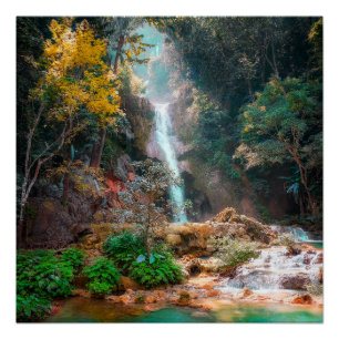Scenic Nature Fantasy Waterfall Poster