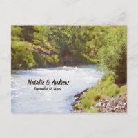 Scenic Nature Lake River View Wedding RSVP