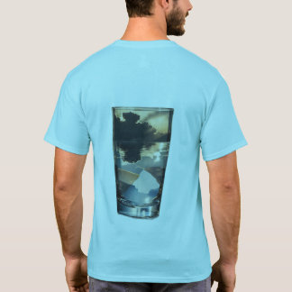 Scenic Nature Landscape Graphic Light Blue T-Shirt