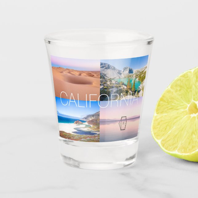 Scenic Nature Landscapes of California Shot Glass (Front)