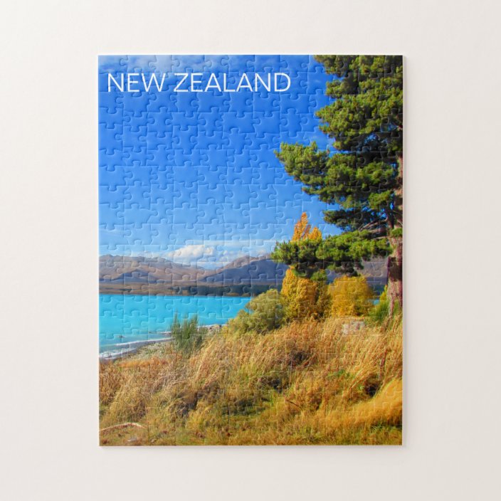 Scenic New Zealand Lake Jigsaw Puzzle Zazzle.co.uk