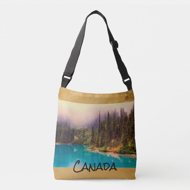 Scenic Northern Landscape Rustic Custom Crossbody Bag (Front)