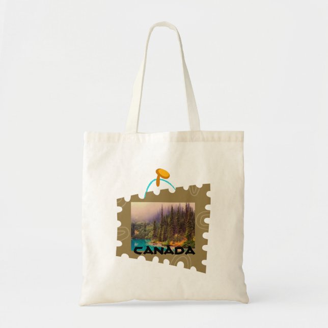 Scenic Northern Landscape Rustic Tote Bag (Front)