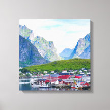 Scenic Norwegian landscape Lofoten Islands Norway