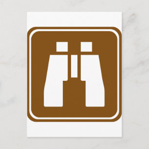 Scenic Overlook Highway Sign Postcard