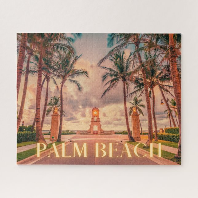 Scenic Palm Beach Jigsaw Puzzle (Horizontal)