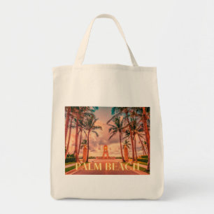 Scenic Palm Beach Pink Skies  Tote Bag