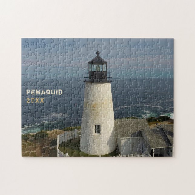Scenic Pemaquid Point Lighthouse Jigsaw Puzzle (Horizontal)