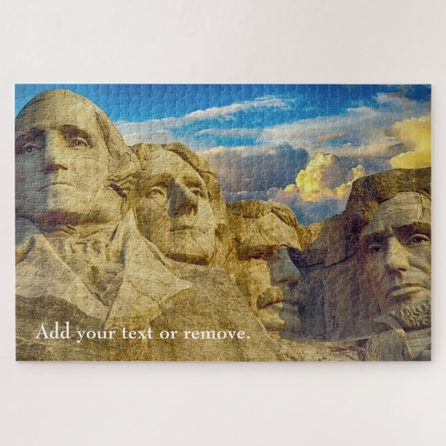 Scenic photo: Mount Rushmore National Memorial, Jigsaw Puzzle (Horizontal)