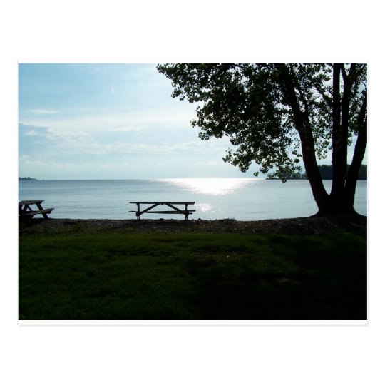 Scenic Picnic Table Postcard
