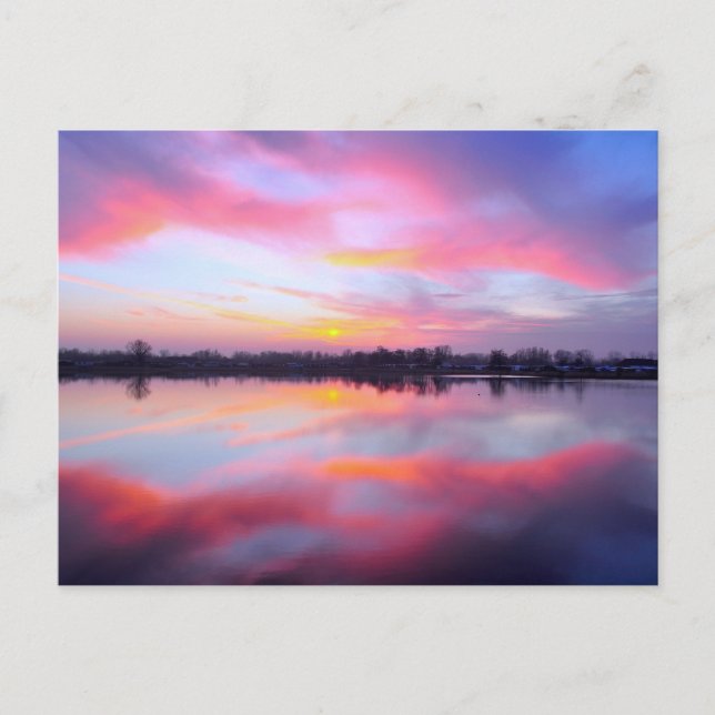 Scenic Pink Landscape Postcard (Front)