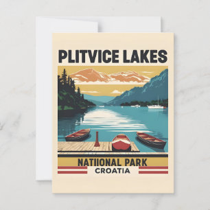 Scenic Postcard of Plitvice Lakes Croatia – Nature