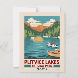Scenic Postcard of Plitvice Lakes Croatia – Nature