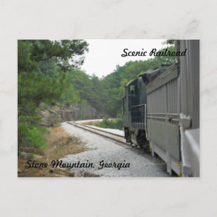 Scenic Railroad, Stone Mountain Georgia Postcard